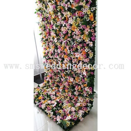 faux flower wall hanging