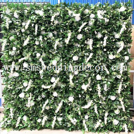 photo booth floral backdrop